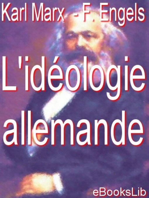 Cover image for L'idéologie allemande